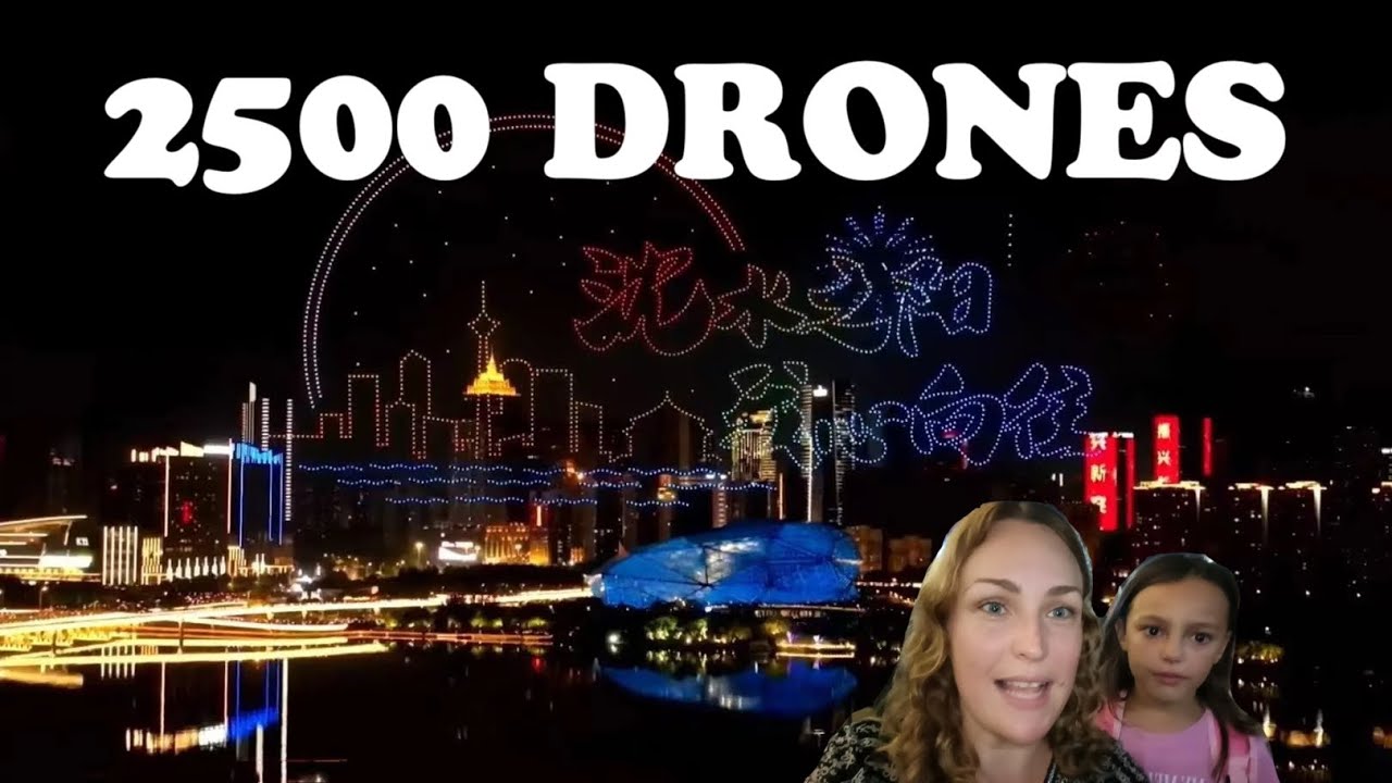 China dragon drone show